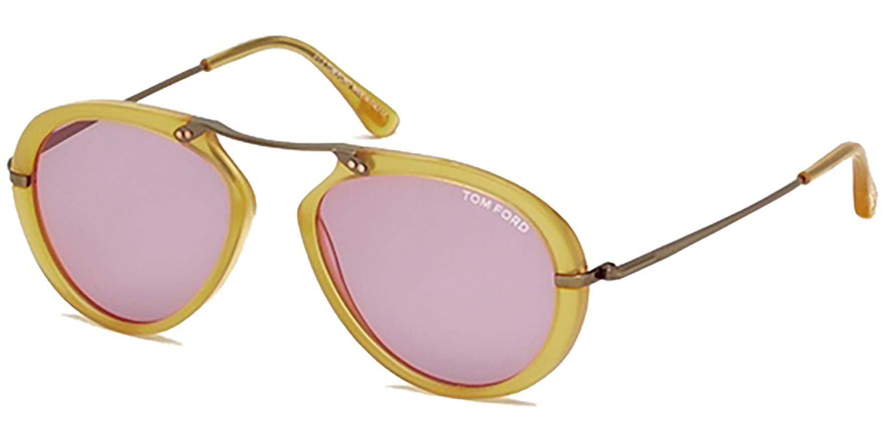 Tom Ford Aaron Aviator Shiny Yellow/Violet - Eyedictive