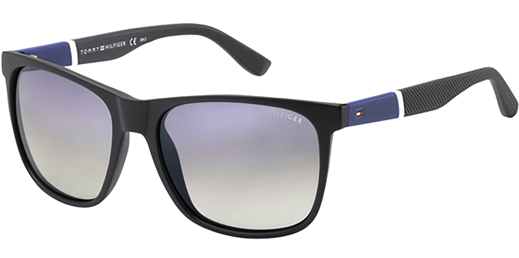 Tommy Hilfiger Black/Blue Soft Square Sport - Eyedictive