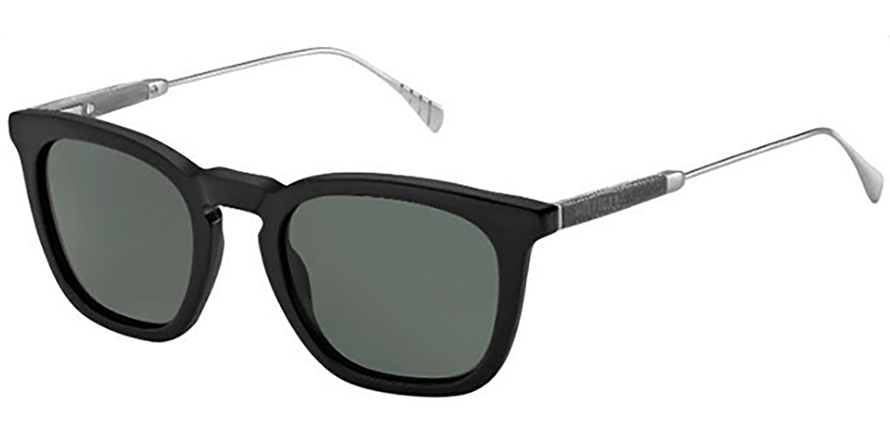 Tommy Hilfiger Black Gunmetal Square Classic - Eyedictive