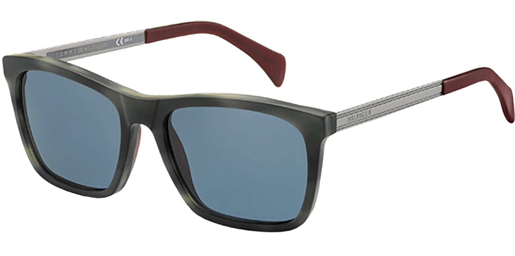 Tommy Hilfiger Gray Havana Classic Square - Eyedictive