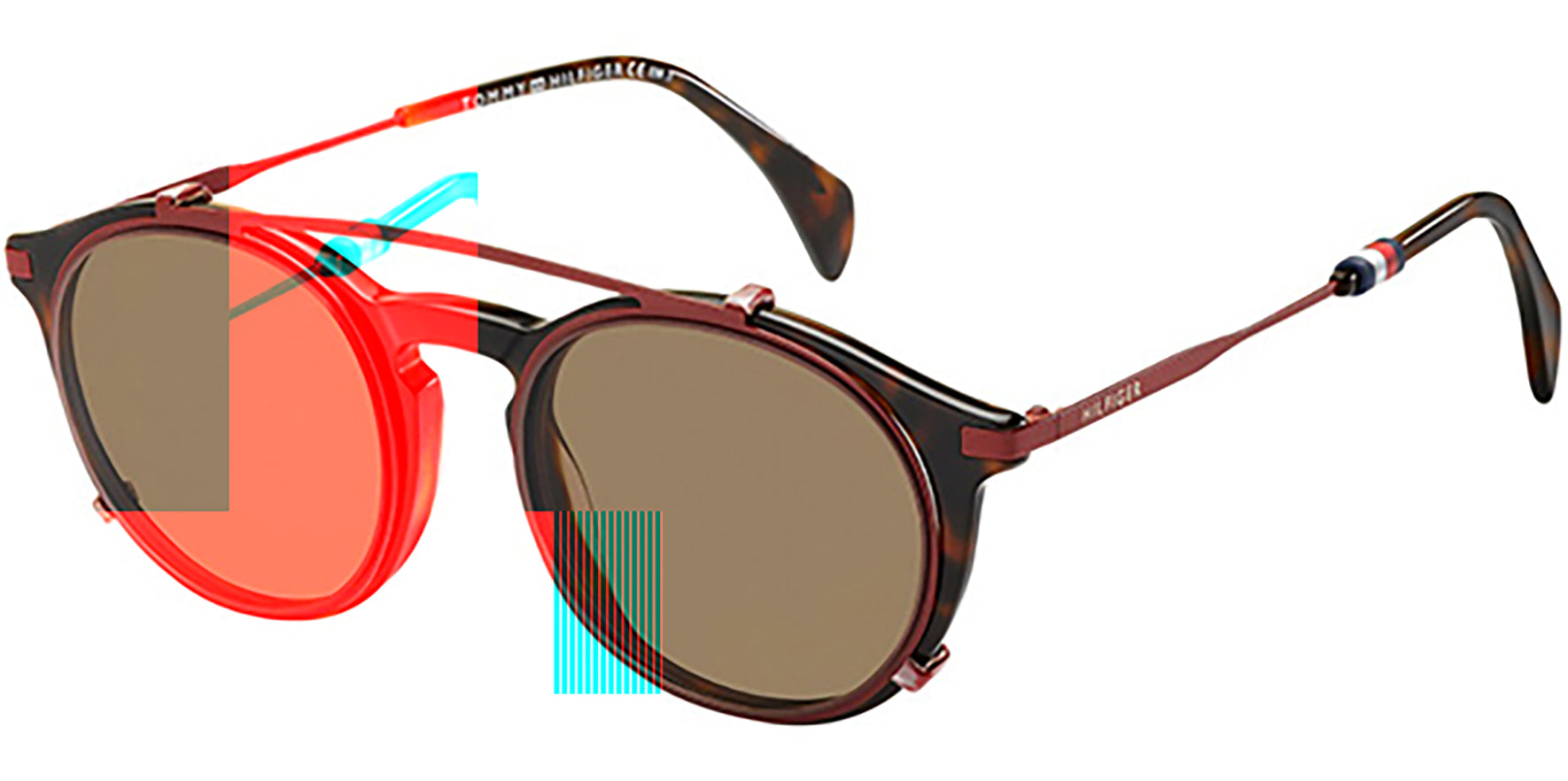 Tommy Hilfiger Optical Pilot w/ Clip-On Shades - Eyedictive