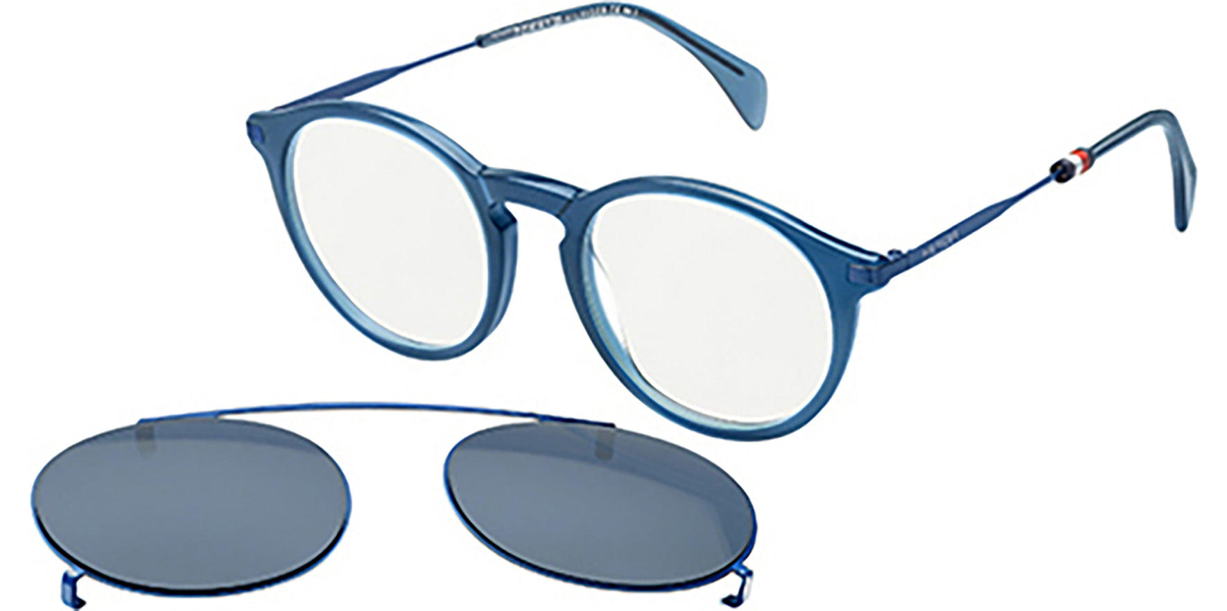 Tommy Hilfiger Optical Pilot w/ Clip-On Shades - Eyedictive