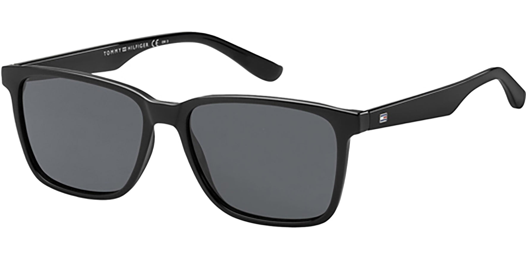 Tommy Hilfiger Shiny Black Soft Square - Eyedictive