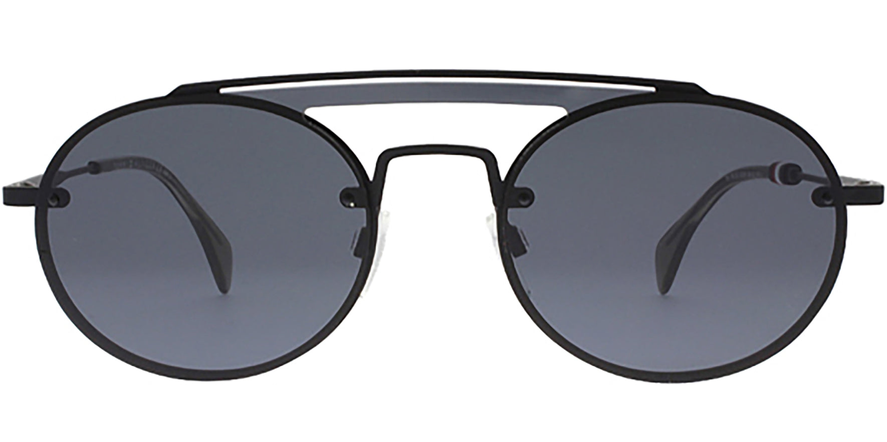 Tommy Hilfiger Matte Black Modified Pilot - Eyedictive