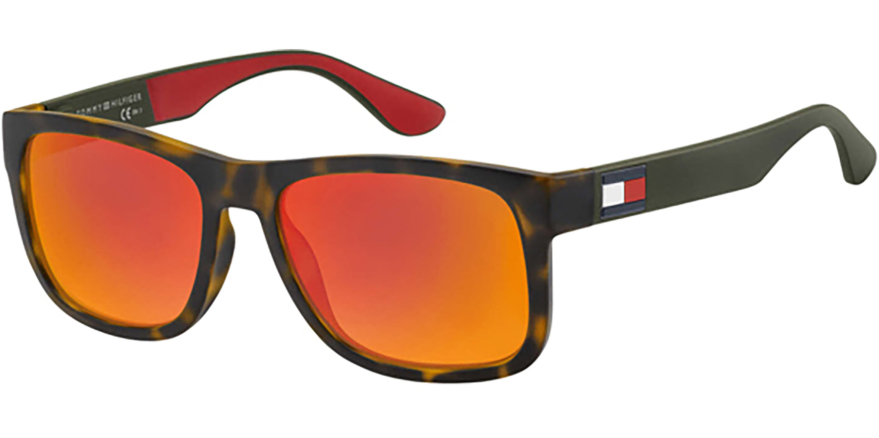 Tommy Hilfiger Square Classic w/ Mirrored Lens - Eyedictive