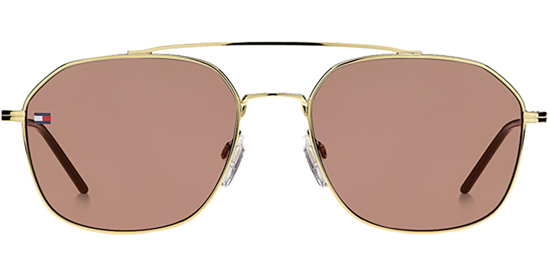 Tommy Hilfiger Gold-Tone Geometric Aviator - Eyedictive