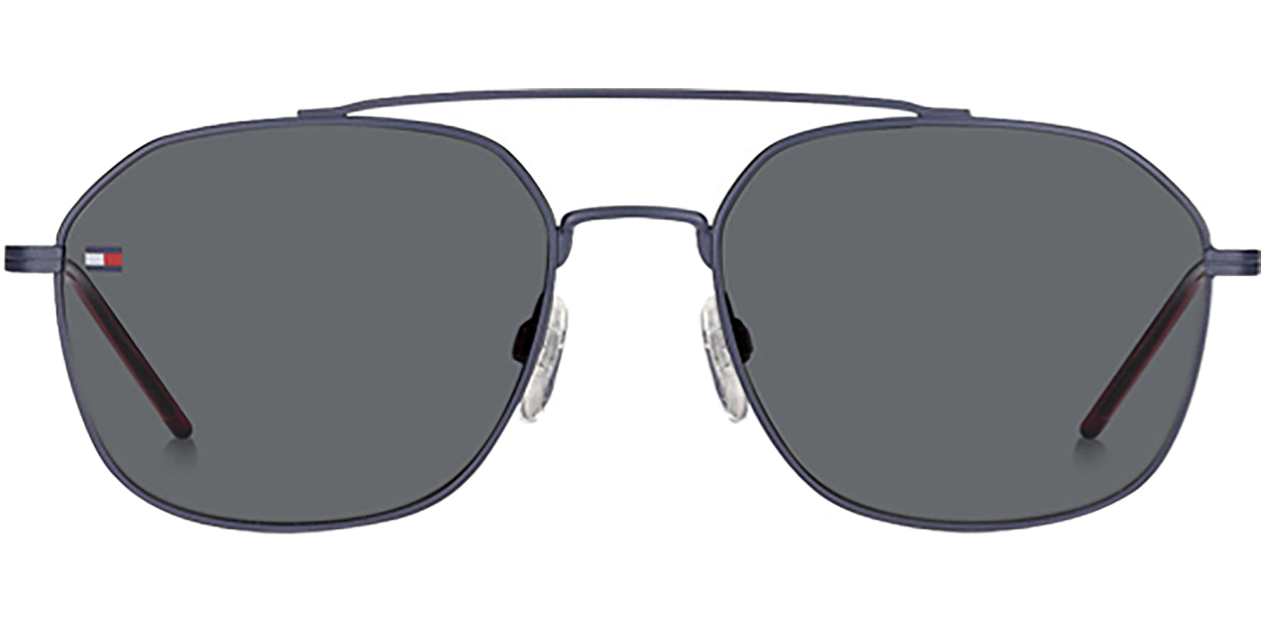 Tommy Hilfiger Matte Blue Geometric Navigator - Eyedictive