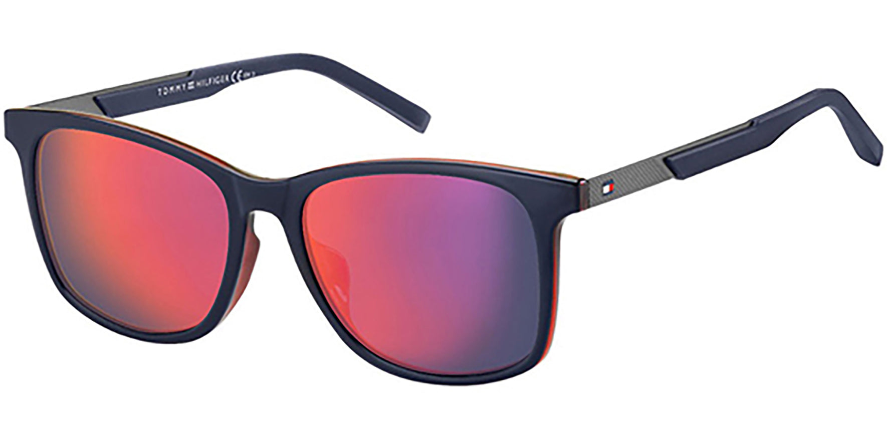 Tommy Hilfiger Blue/Red Soft Square Classic - Eyedictive