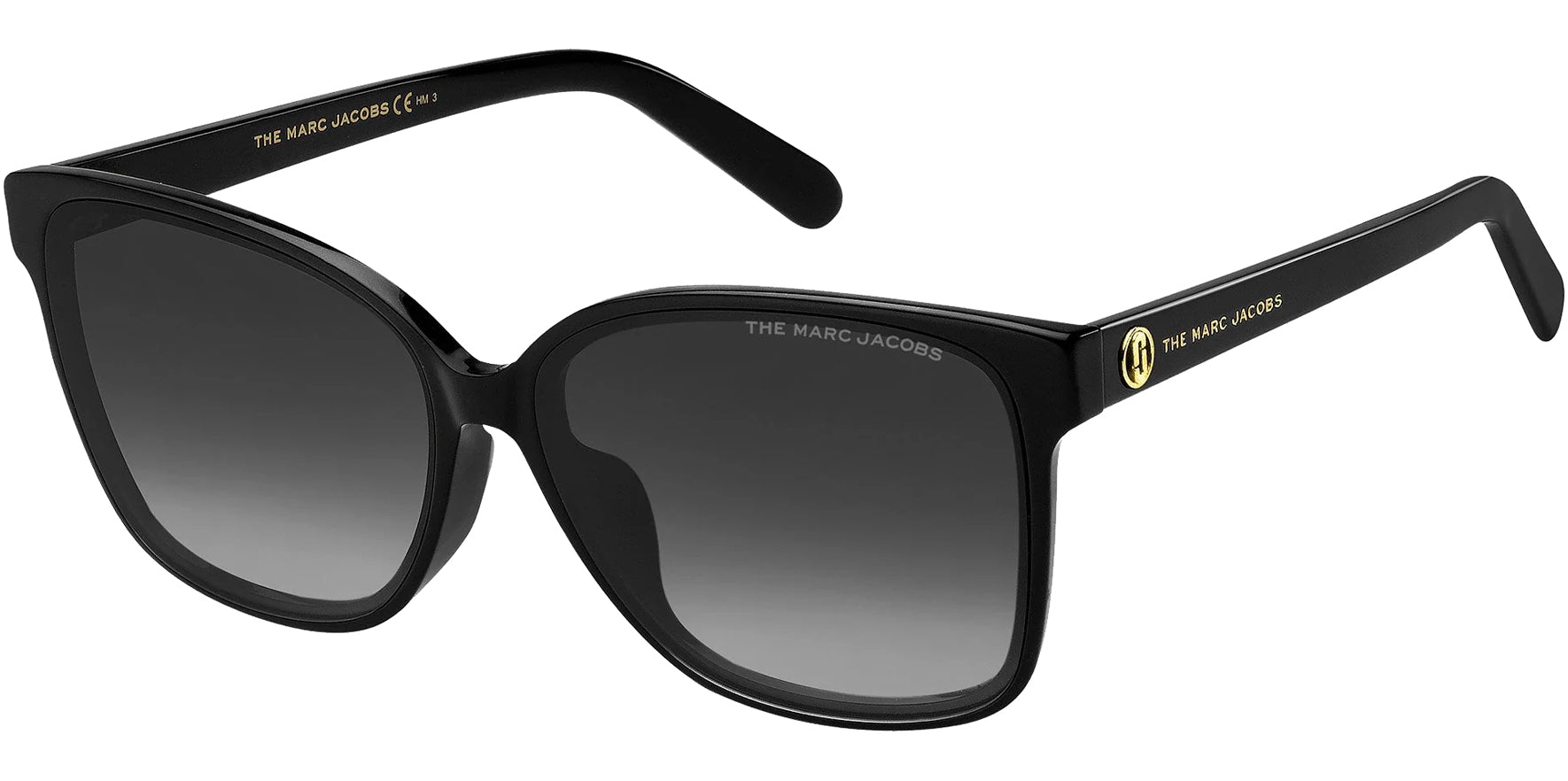 The Marc Jacobs Black Oversize Square w/ Gradient Lens - Eyedictive