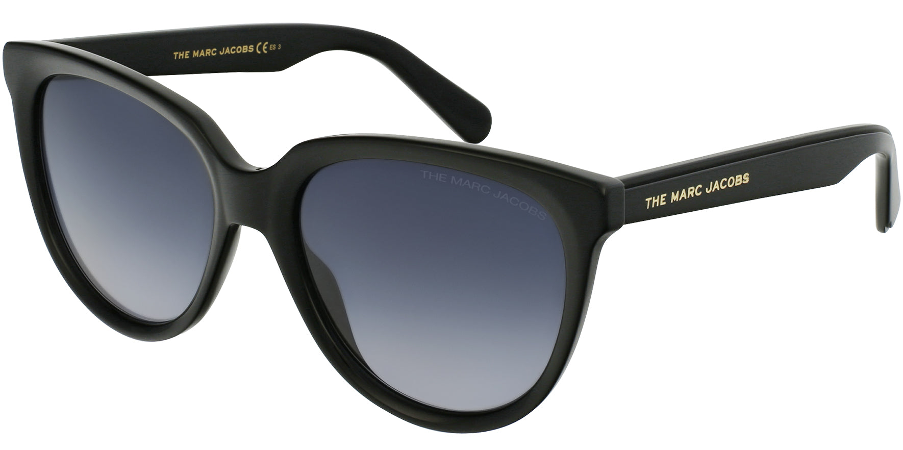 The Marc Jacobs Black Rounded Cat-Eye w/ Gradient Lens - Eyedictive