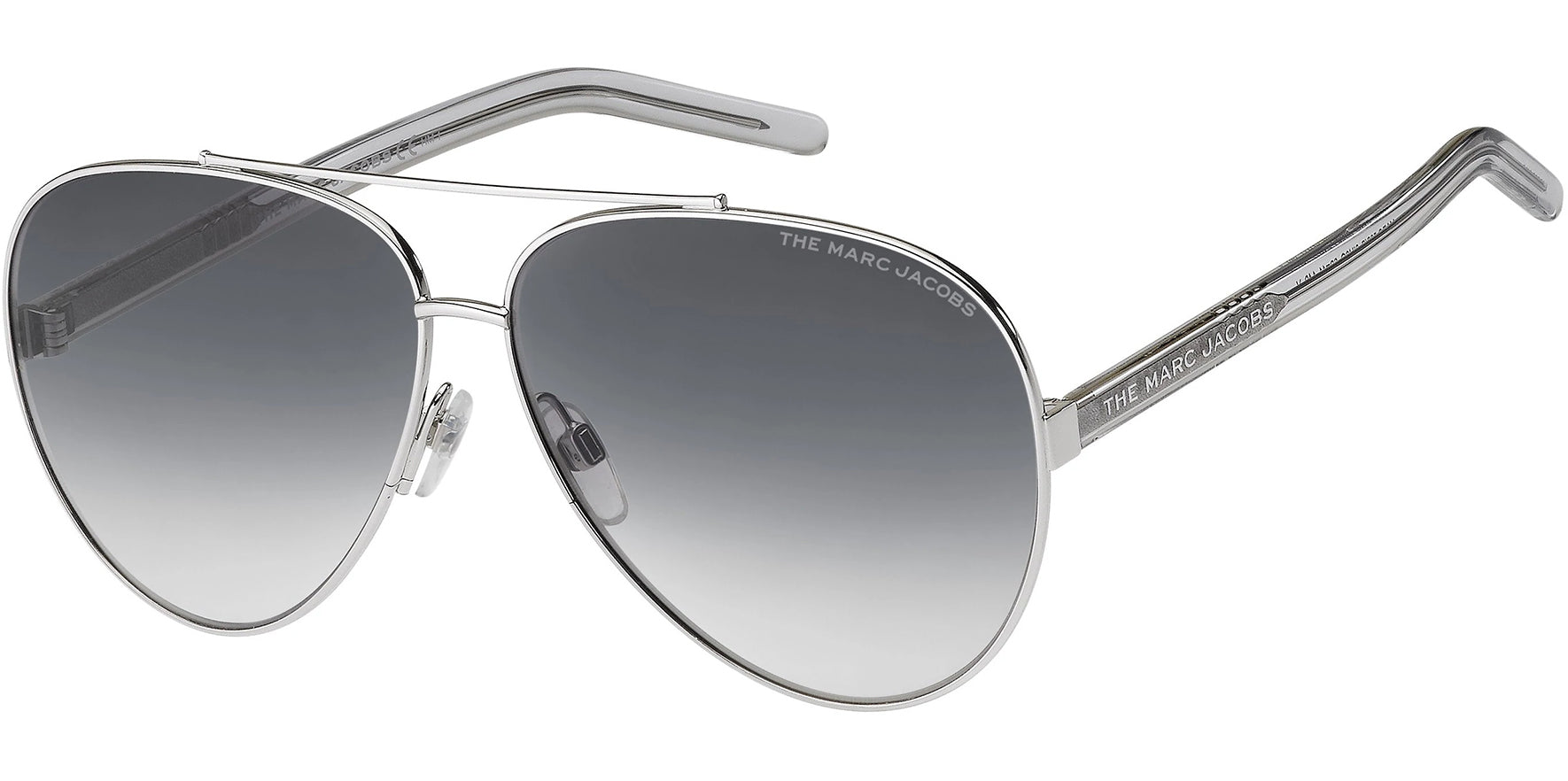 The Marc Jacobs Palladium/Grey Aviator w/ Gradient Lens - Eyedictive