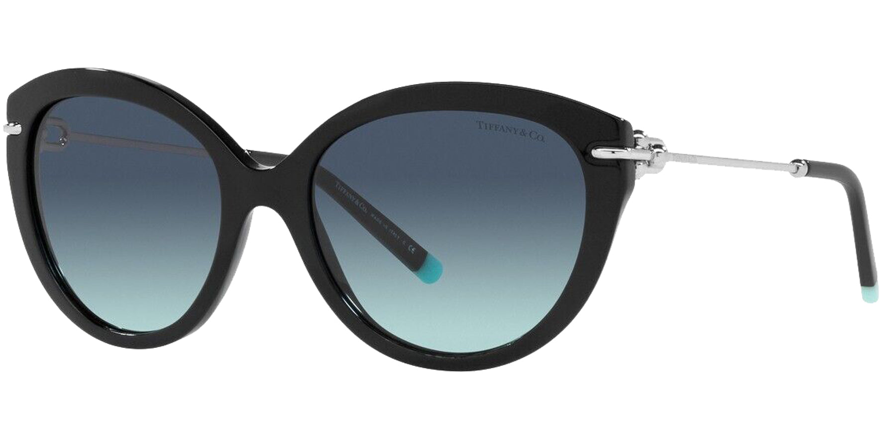 Tiffany & Co. Black Round Cat Eye w/ Gradient Lens - Eyedictive