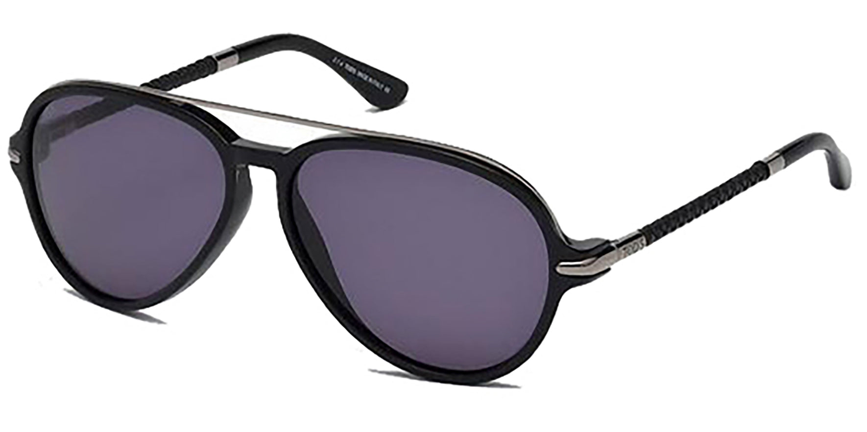 Tod's Aviator Black w/ Azure Smoke Lens - Eyedictive