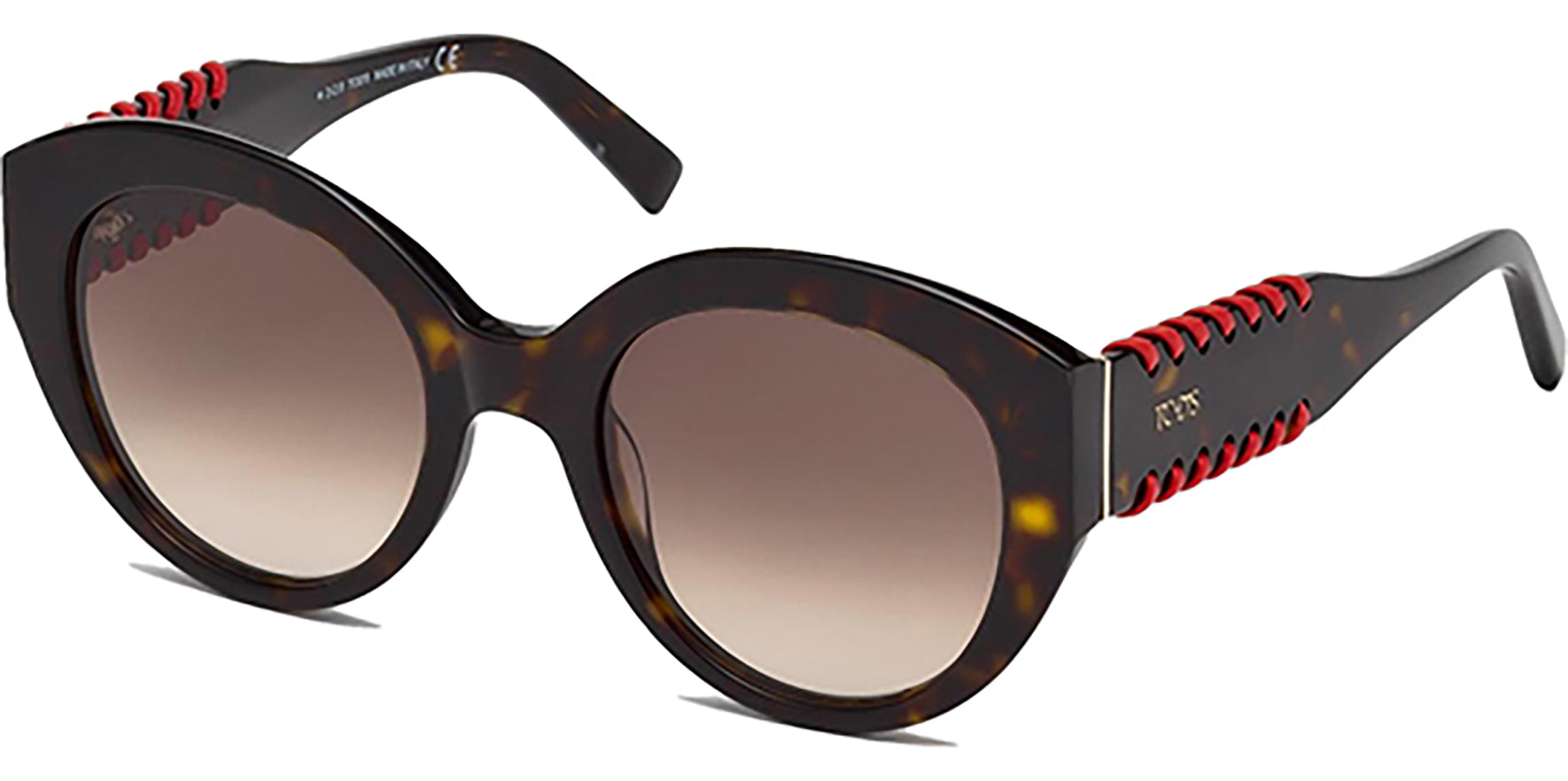 Tod's Dark Havana Rounded Cat-Eye w/ Gradient Lens - Eyedictive