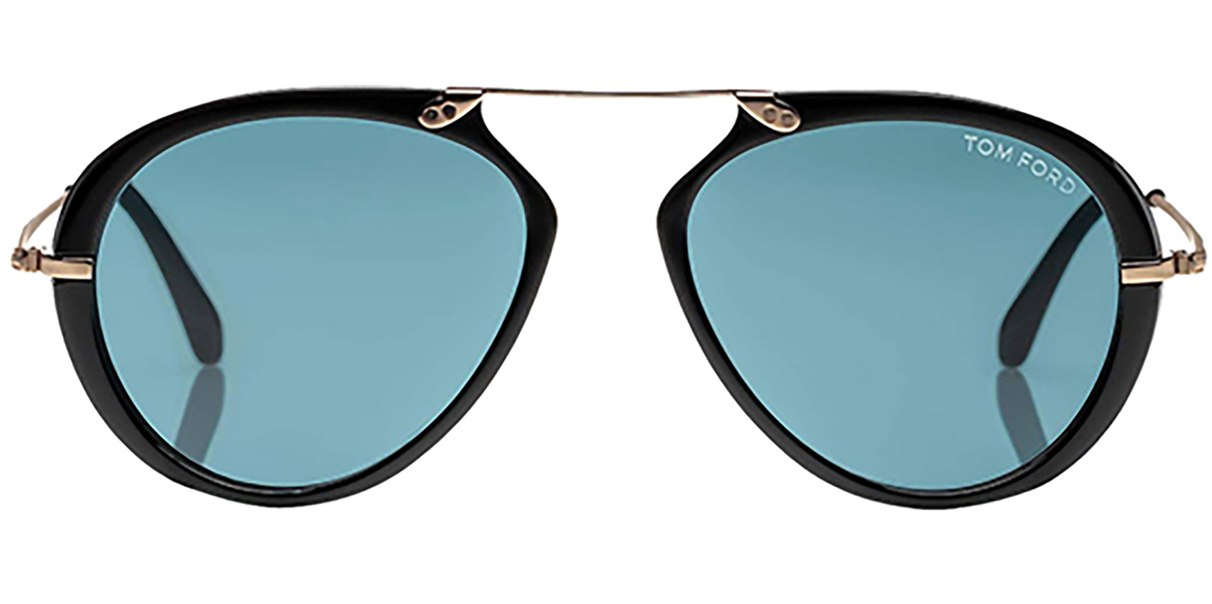 Tom Ford Aaron Vintage Aviator Black/Azure - Eyedictive