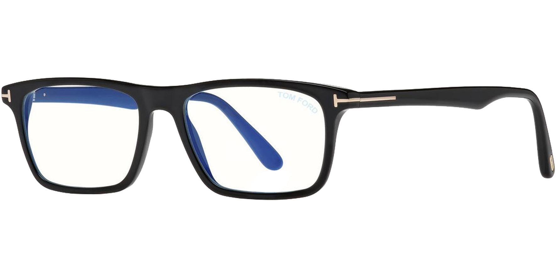 Tom Ford Alt Fit Blue Block Rectangle Eyeglass Frames - Eyedictive