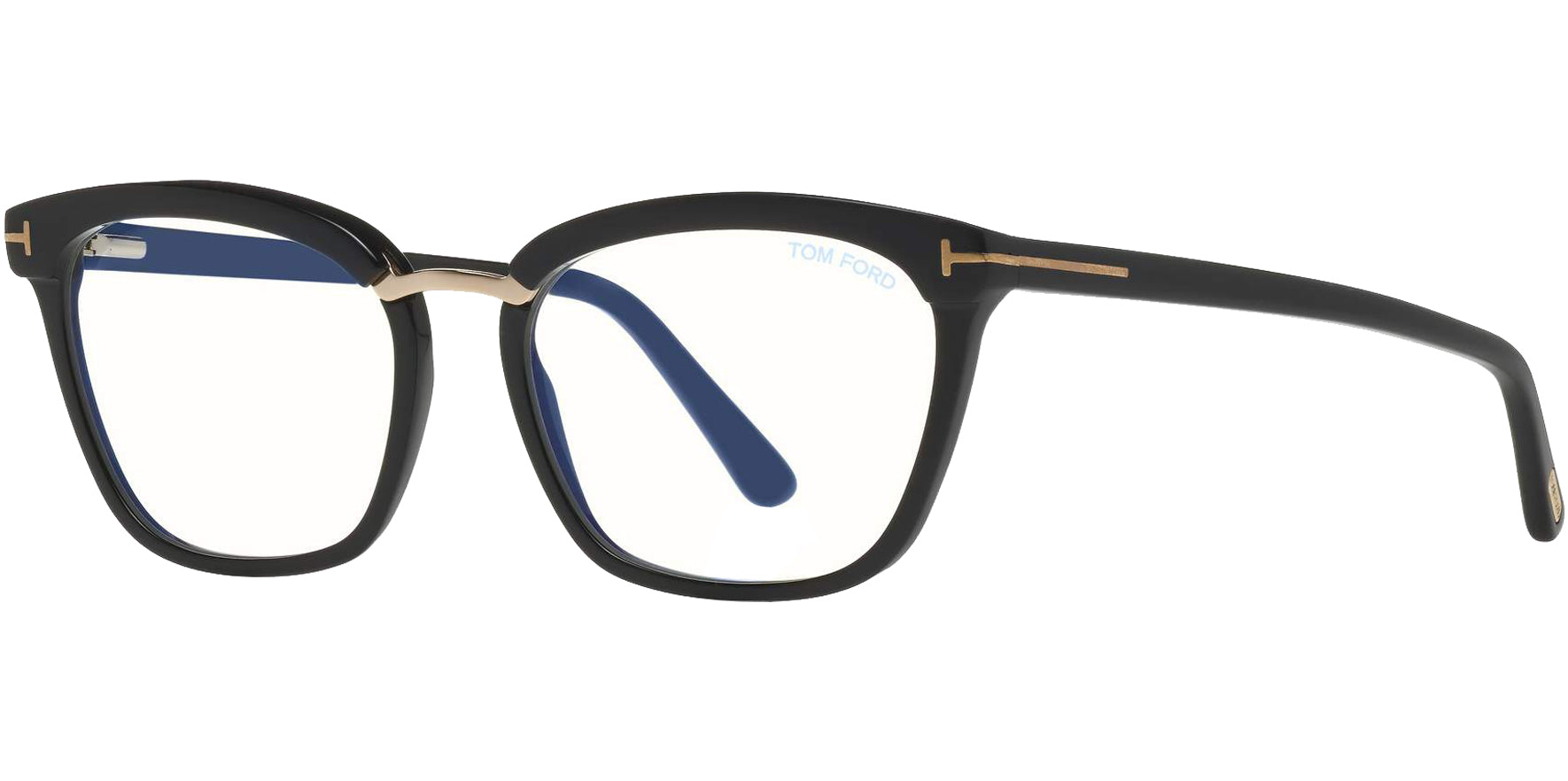 Tom Ford Blue Block Brow-Line/Cat-Eye Eyeglass Frames - Eyedictive