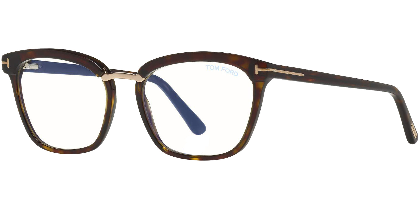 Tom Ford Blue Block Brow-Line/Cat-Eye Eyeglass Frames - Eyedictive