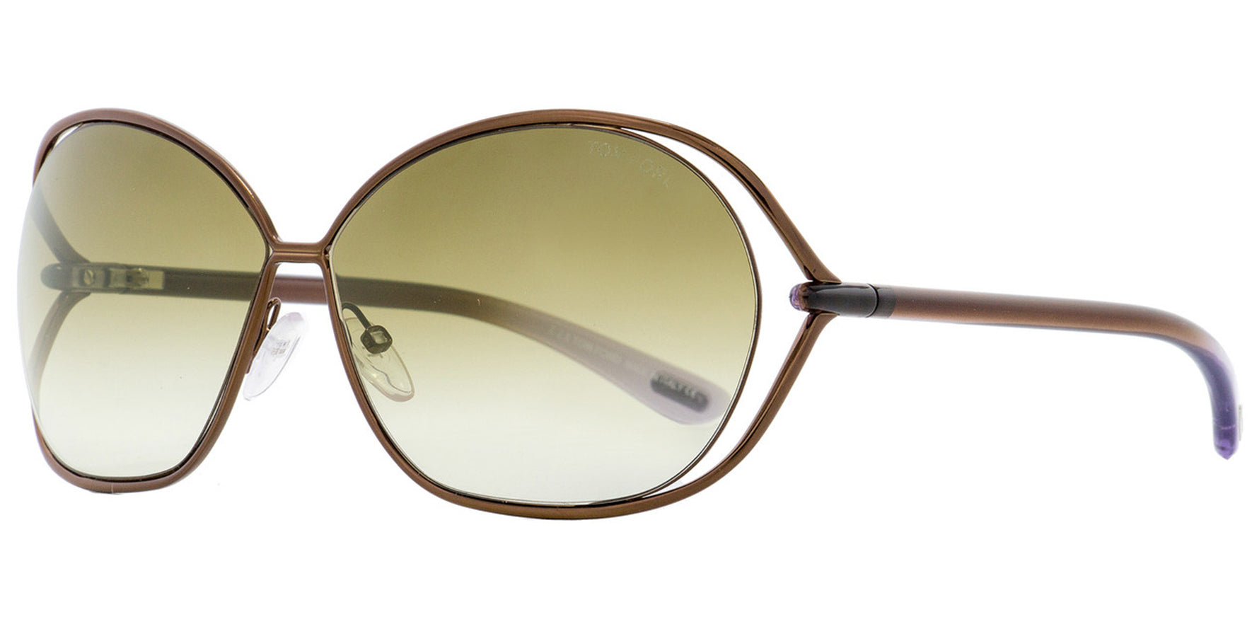 Tom Ford Carla Oval Cutaway w/ Gradient Lens - Eyedictive