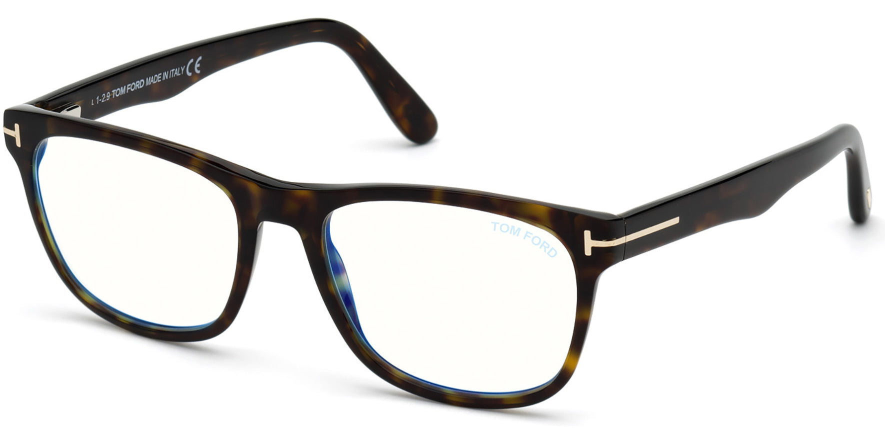 Tom Ford Dark Havana Eyeglass Frames w/ Blue Block Lens - Eyedictive