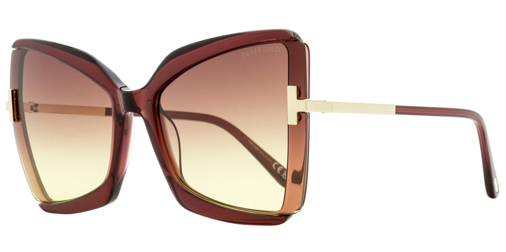 Tom Ford Gia Oversized Butterfly w/ Gradient Lens - Eyedictive