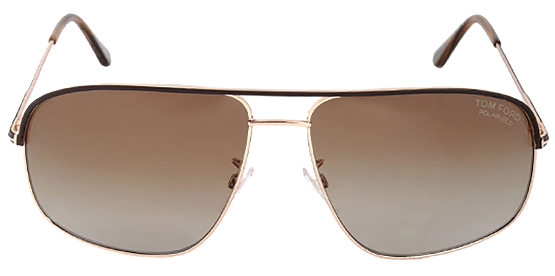 Tom Ford Justin Polarized Navigator Brown/Gold - Eyedictive