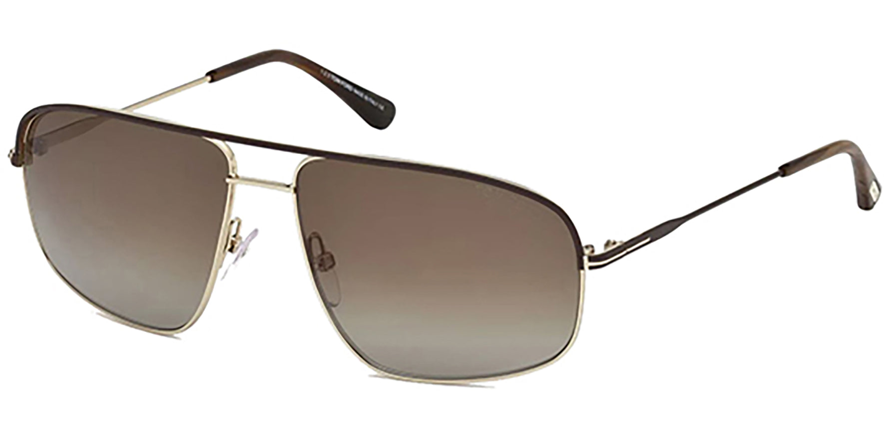 Tom Ford Justin Polarized Navigator Brown/Gold - Eyedictive