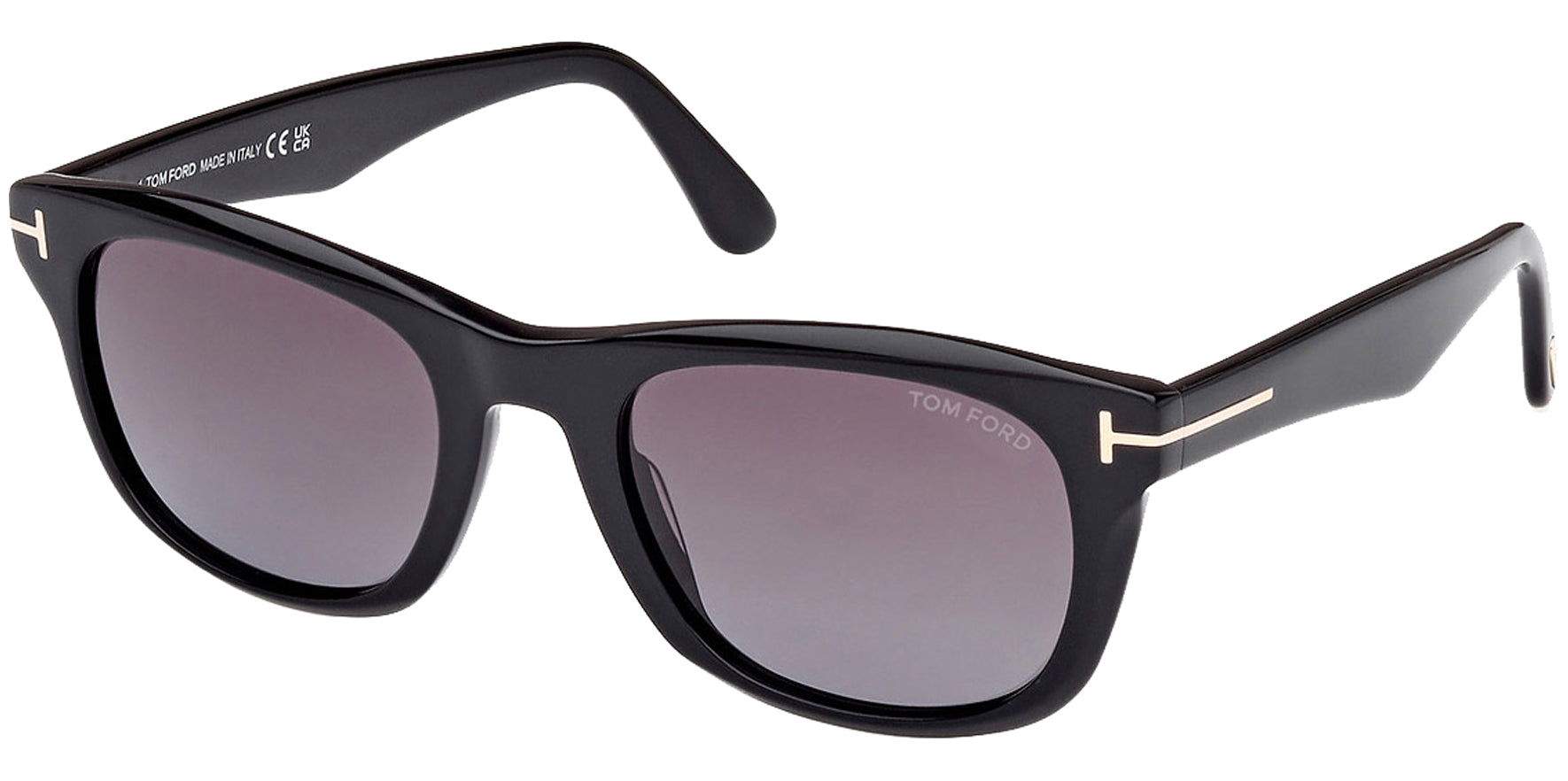 Tom Ford Kendel Shiny Black Soft Square w/ Gradient Lens