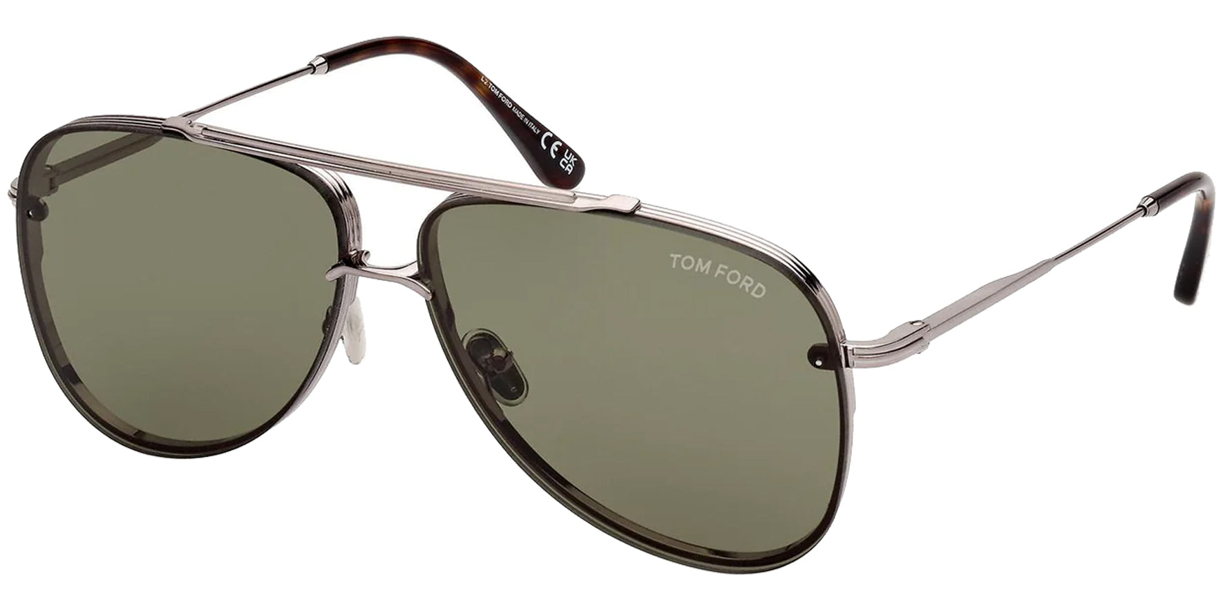 Tom Ford Leon Lens-Over-Frame Aviator - Eyedictive