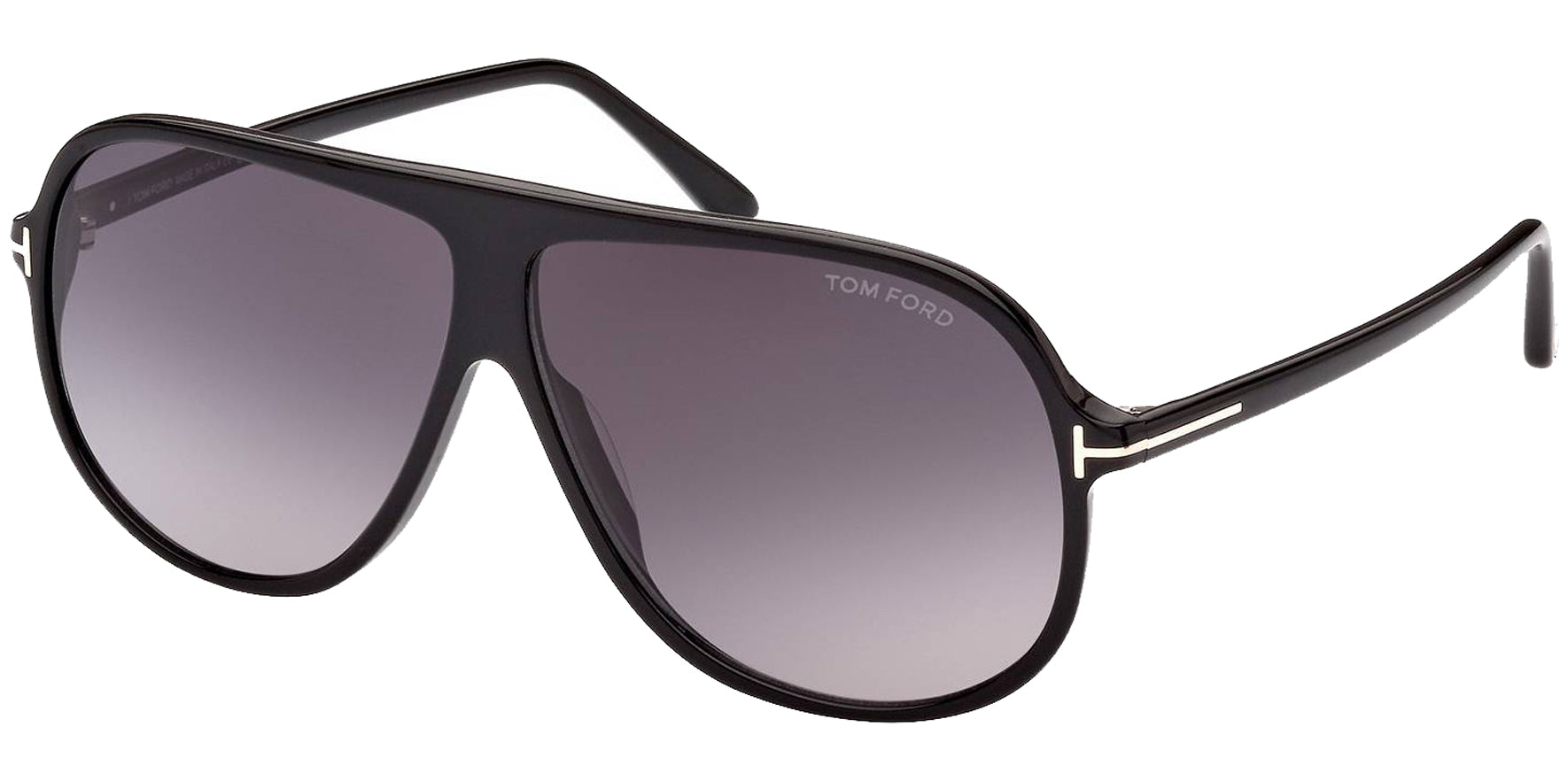 Tom Ford Spencer Shiny Black Pilot w/ Gradient Lens - Eyedictive