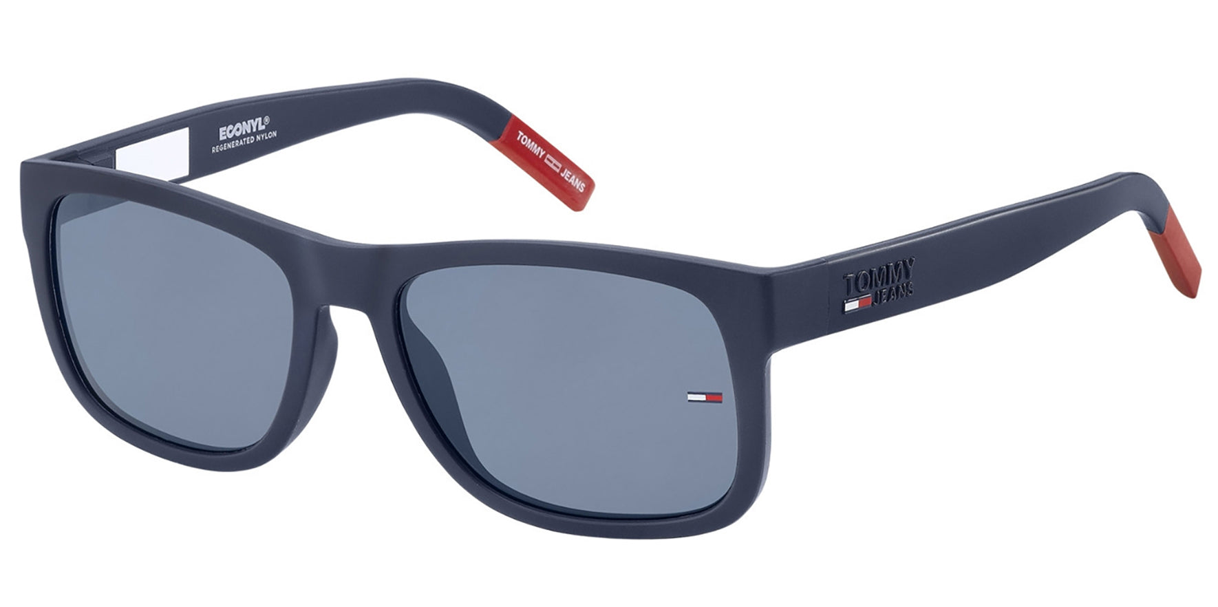 Tommy Hilfiger Econyl Matte Blue Square Sport - Eyedictive