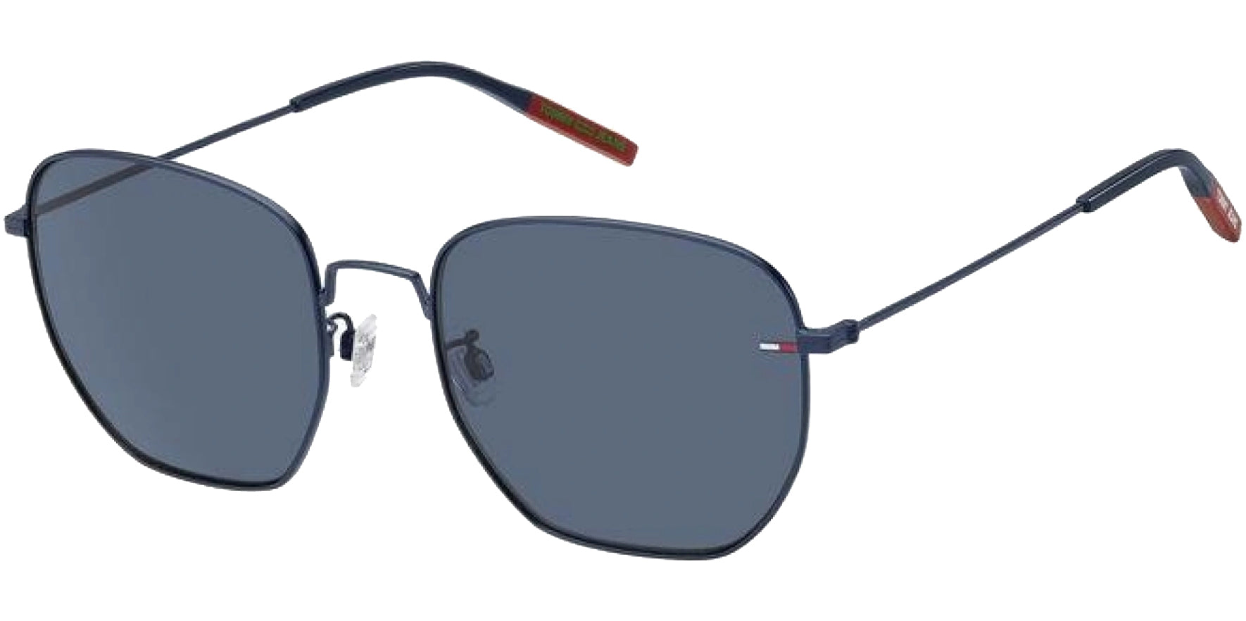 Tommy Hilfiger Matte Blue Squared Geometric - Eyedictive