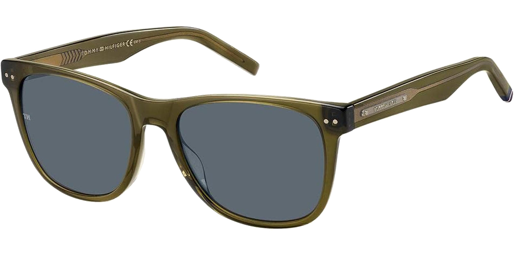 Tommy Hilfiger Olive Classic Square - Eyedictive