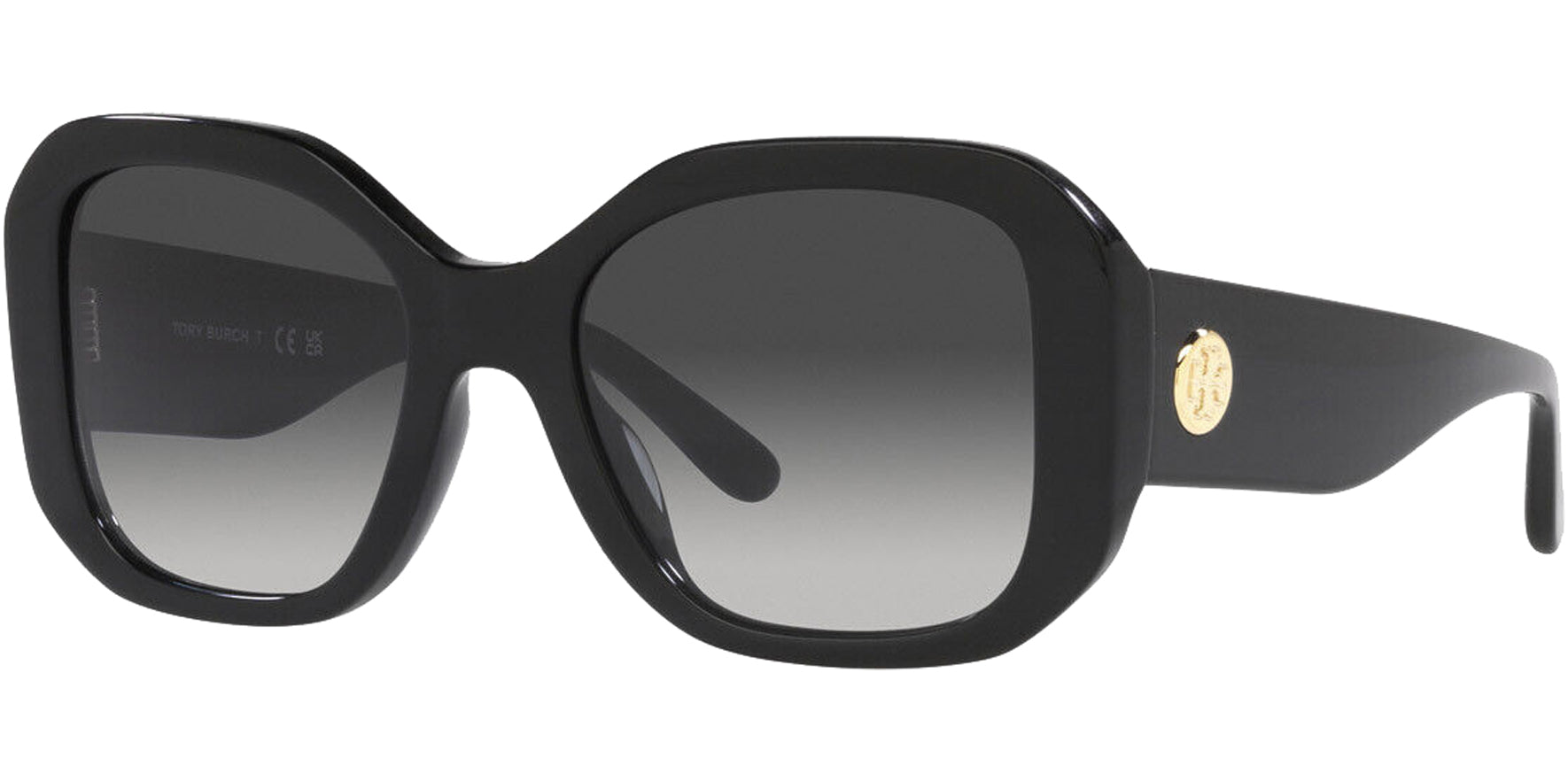 Tory Burch Black Butterfly Sunglasses w/ Gradient Lens - Eyedictive