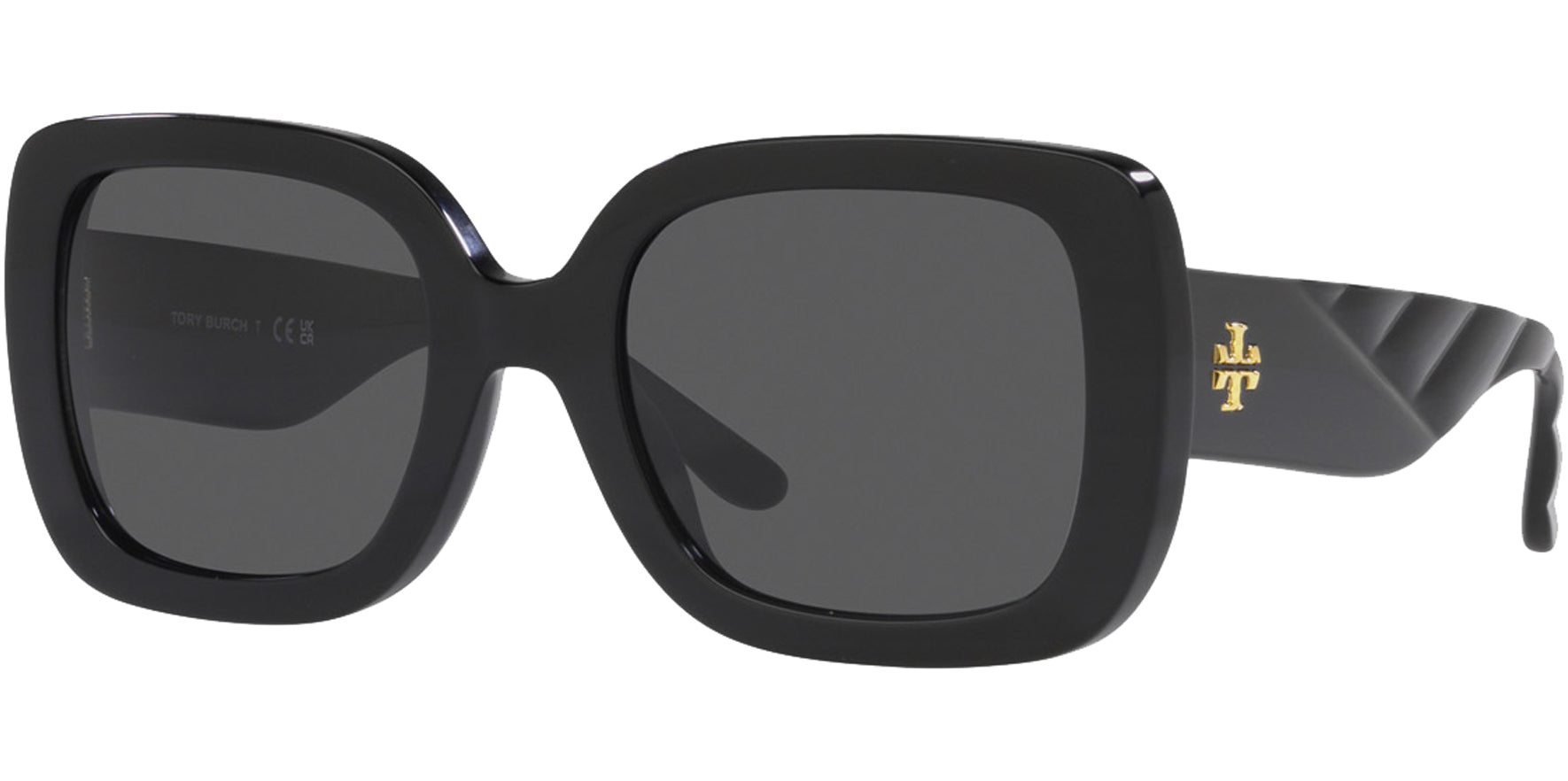 Tory Burch Black Chunky Square Butterfly - Eyedictive