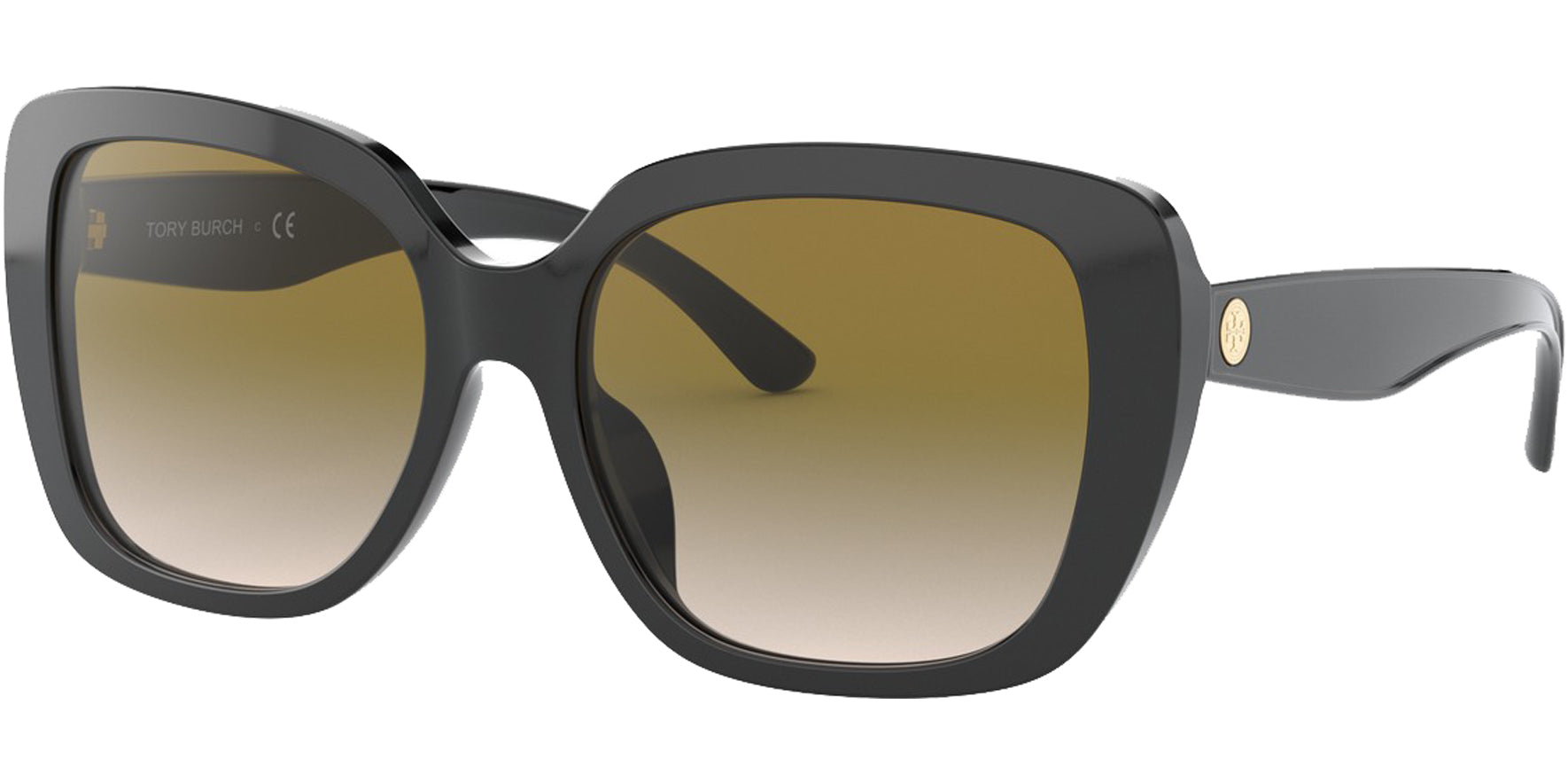 Tory Burch Black Oversize Butterfly w/ Gradient Lens - Eyedictive