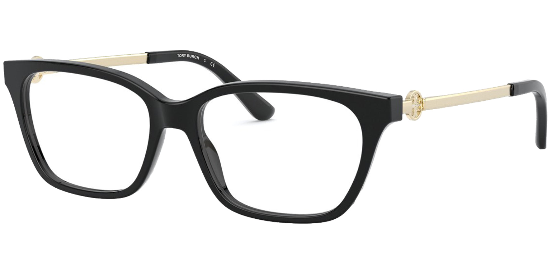 Tory Burch Black Rectangle Cat-Eye Eyeglass Frames - Eyedictive