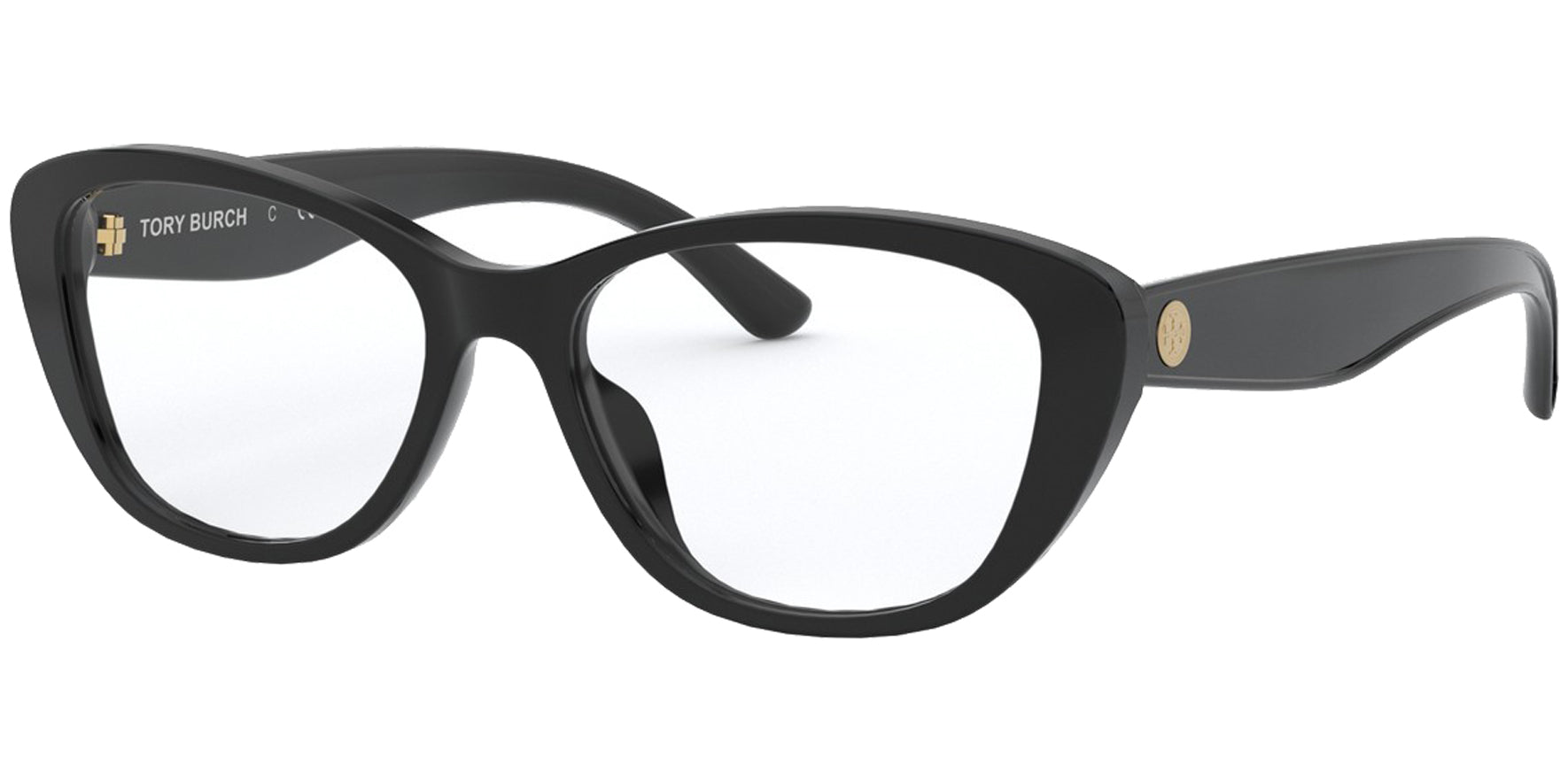 Tory Burch Black Rectangle Cat Eye Eyeglass Frames - Eyedictive