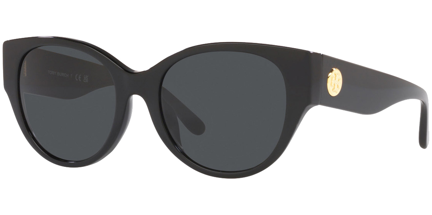 Tory Burch Black Rounded Cat-Eye - Eyedictive