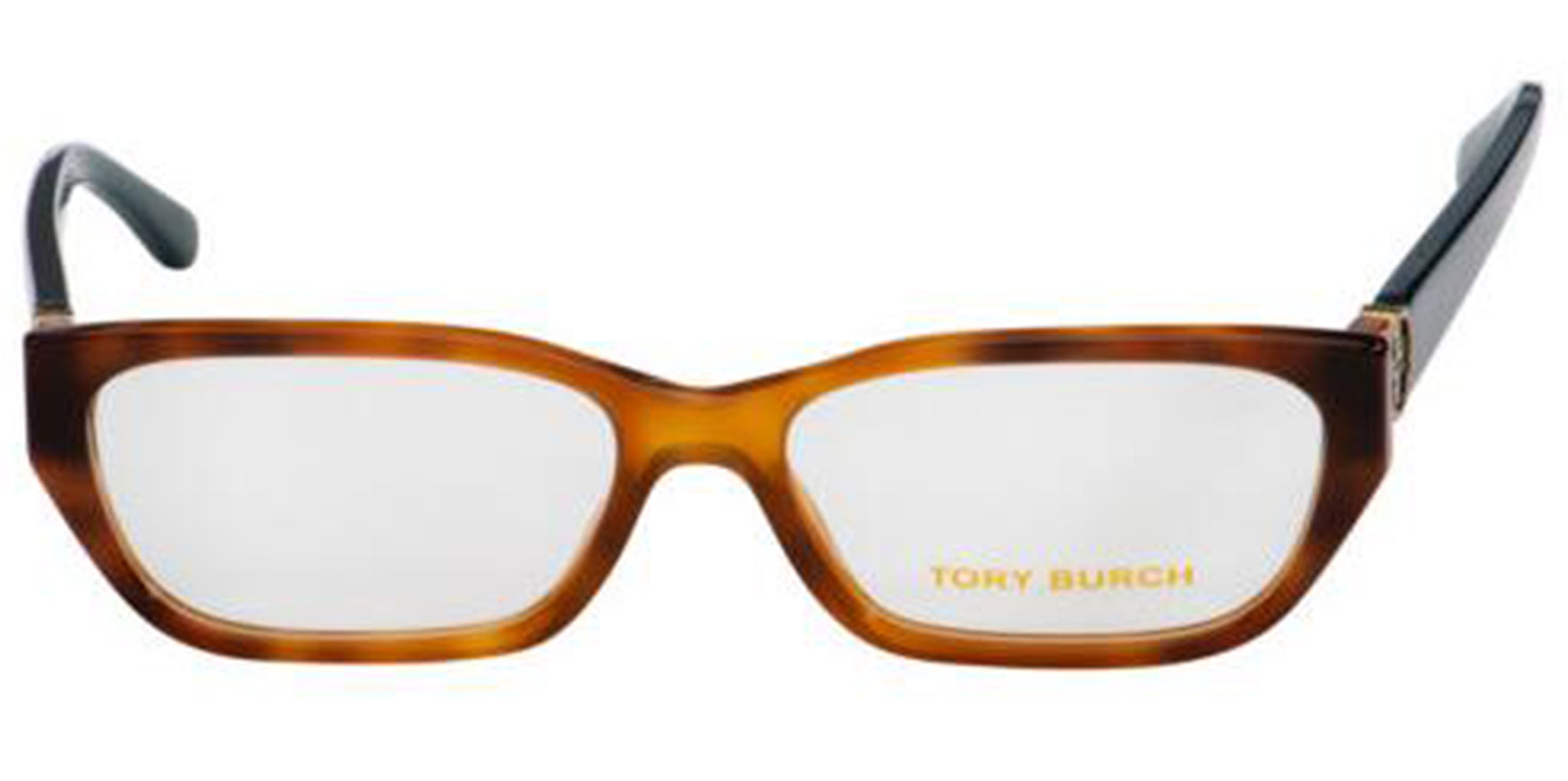 Tory Burch Bourbon Tortoise Rectangular Eyeglass Frames - Eyedictive