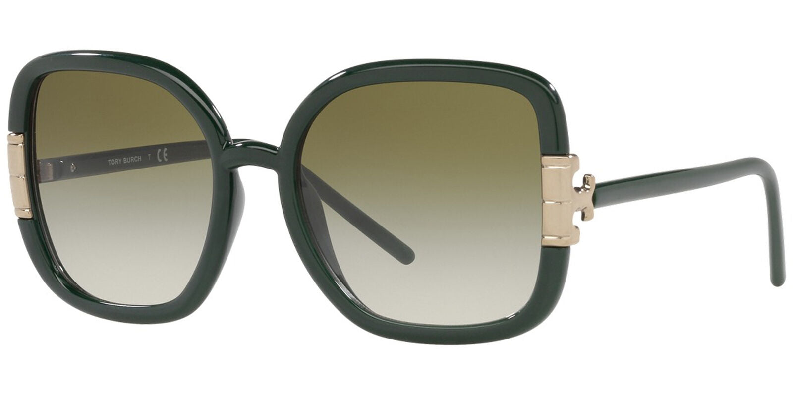 Tory Burch  Dark Green Oversize Butterfly w/ Gradient Lens - Eyedictive