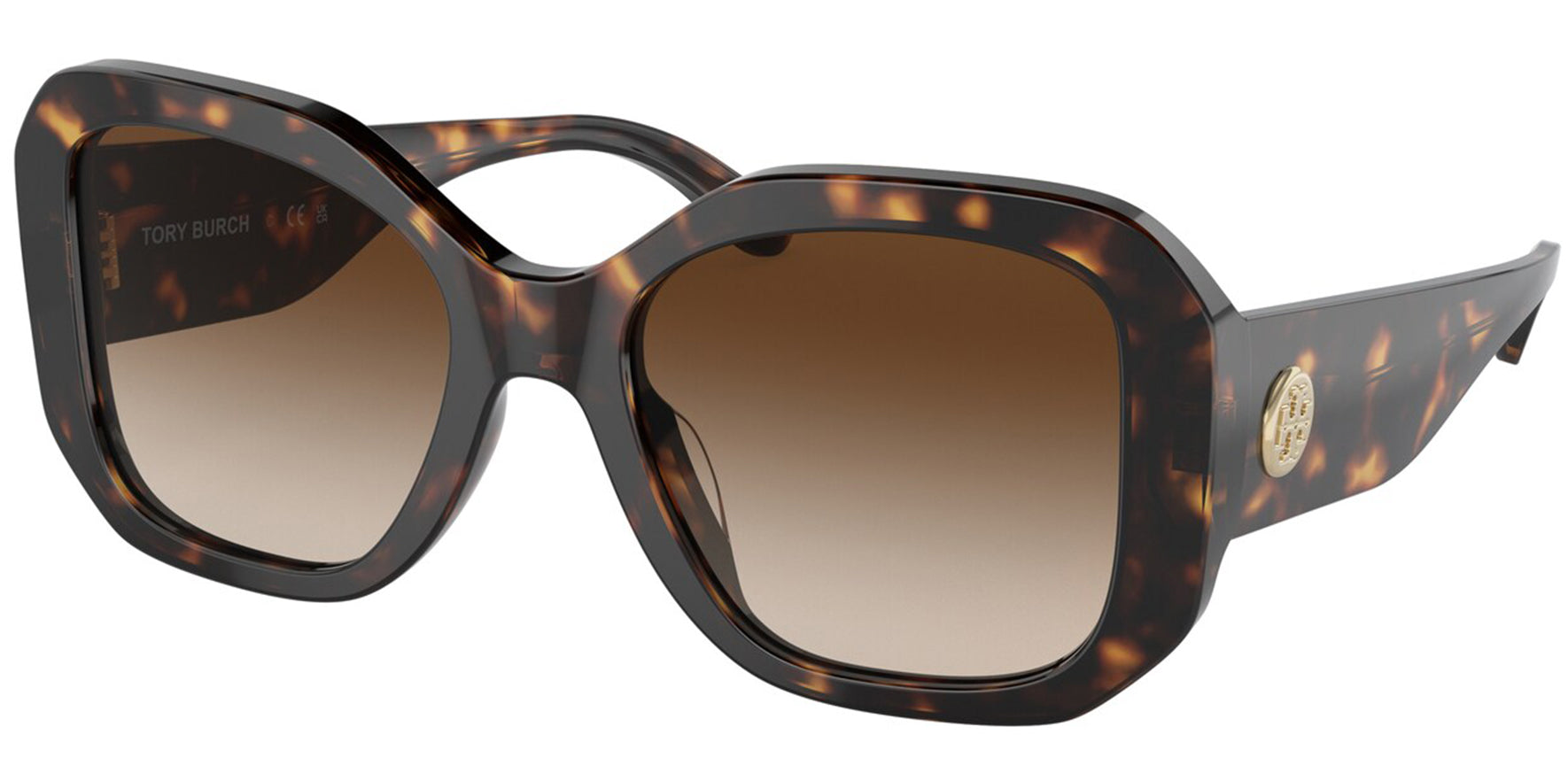 Tory Burch Dark Tortoise Butterfly w/ Gradient Lens - Eyedictive