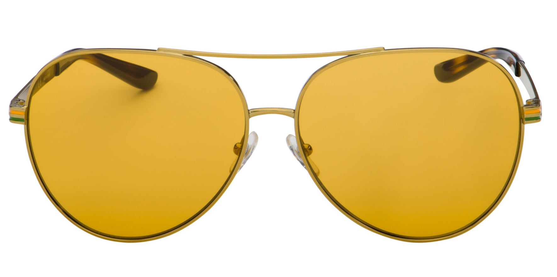 Tory Burch Gold-Tone Aviator w/ Amber Lens - Eyedictive