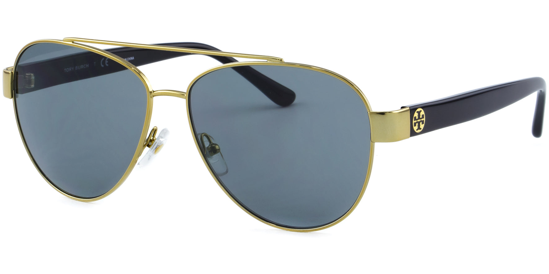 Tory Burch Metal Aviator w/ Acetate Temples - Eyedictive