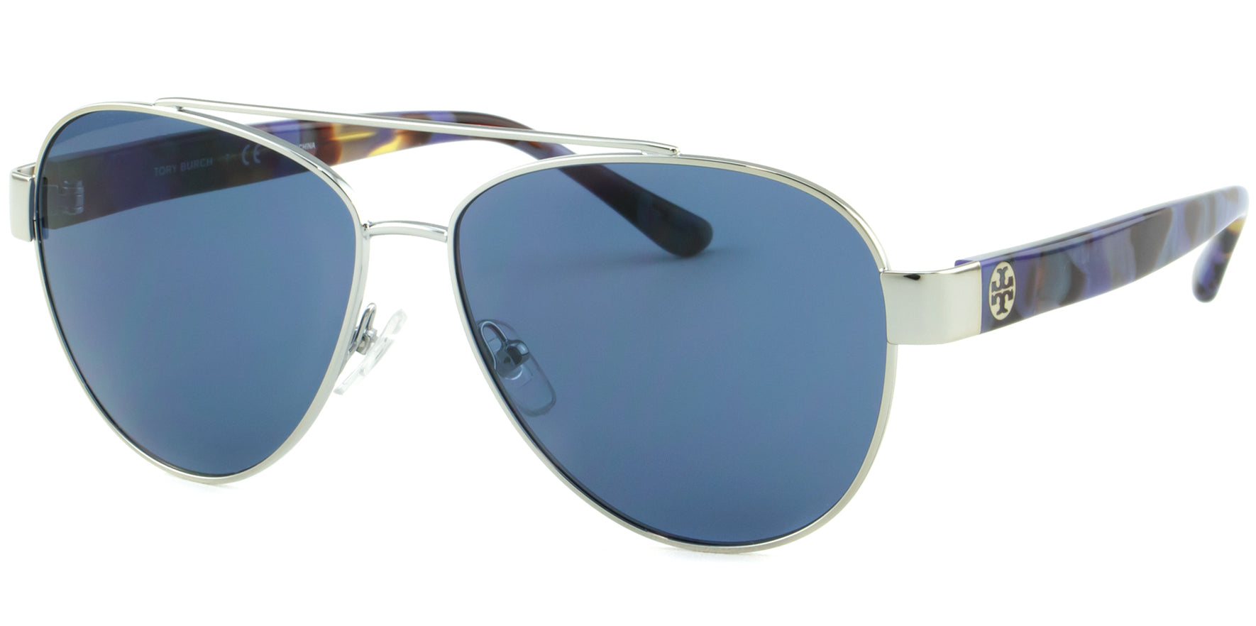 Tory Burch Metal Aviator w/ Acetate Temples - Eyedictive