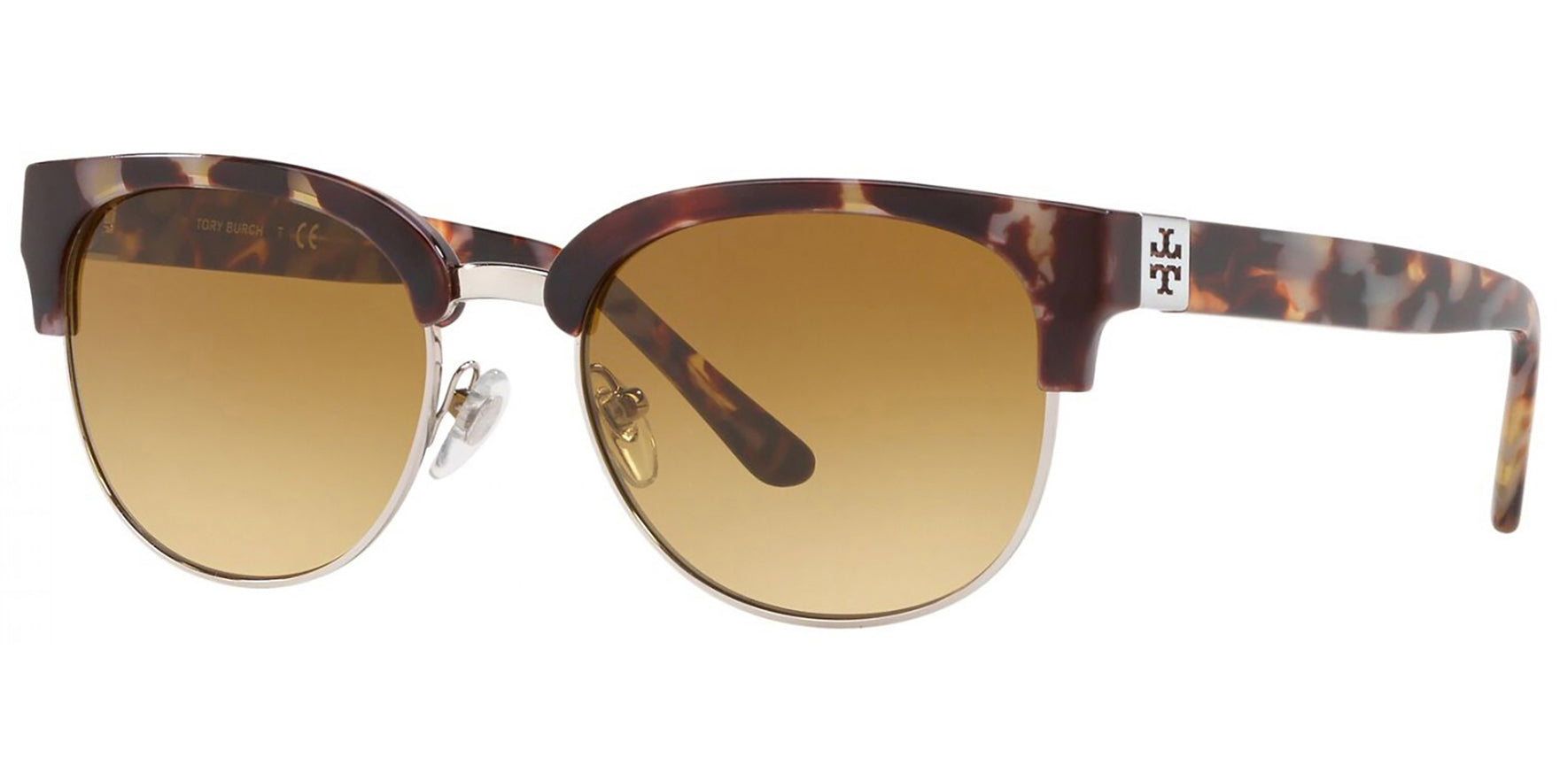 Tory Burch Porcini Tortoise Brow-Line Classic - Eyedictive