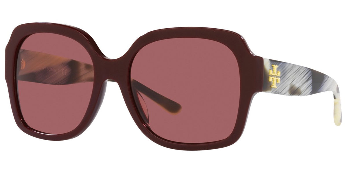 Tory Burch Sunglasses Womens 57mm Tortoise TY7140UM Square Logo Gradient Lens Tory Burch Square Butterfly w/ Gradient Lens – Eyedictive main image 3