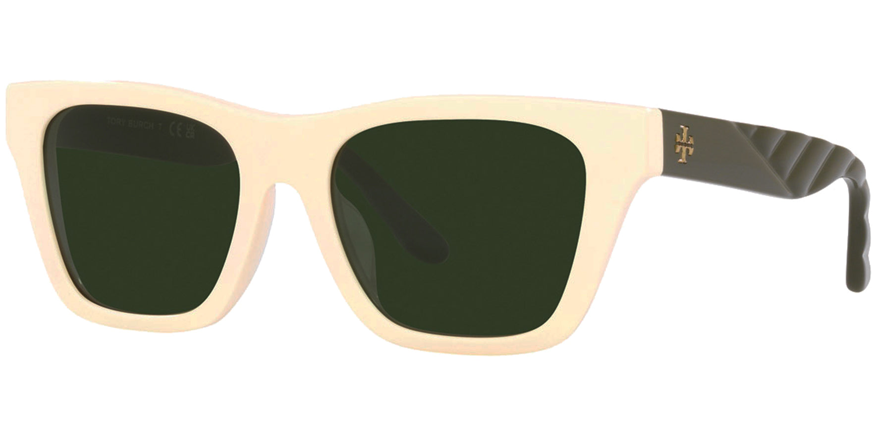 Tory Burch Square Classic w/ Textured Temples