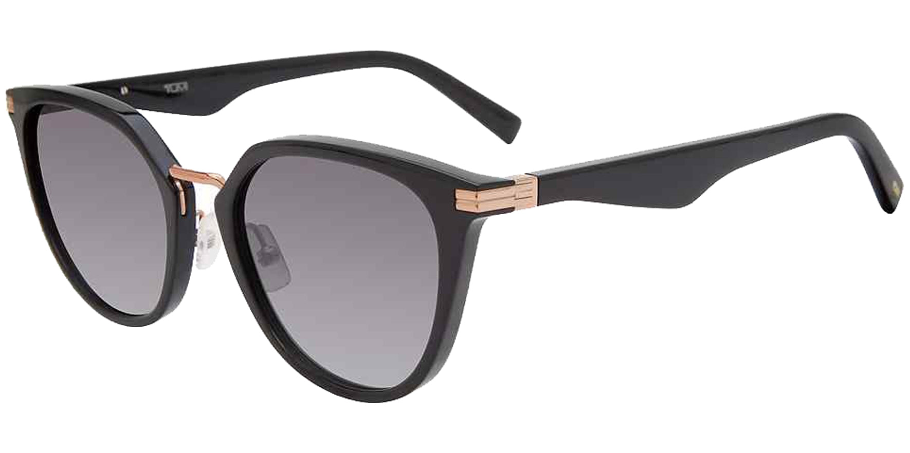 Tumi Black Rounded Cat Eye w/ Gradient Lens - Eyedictive