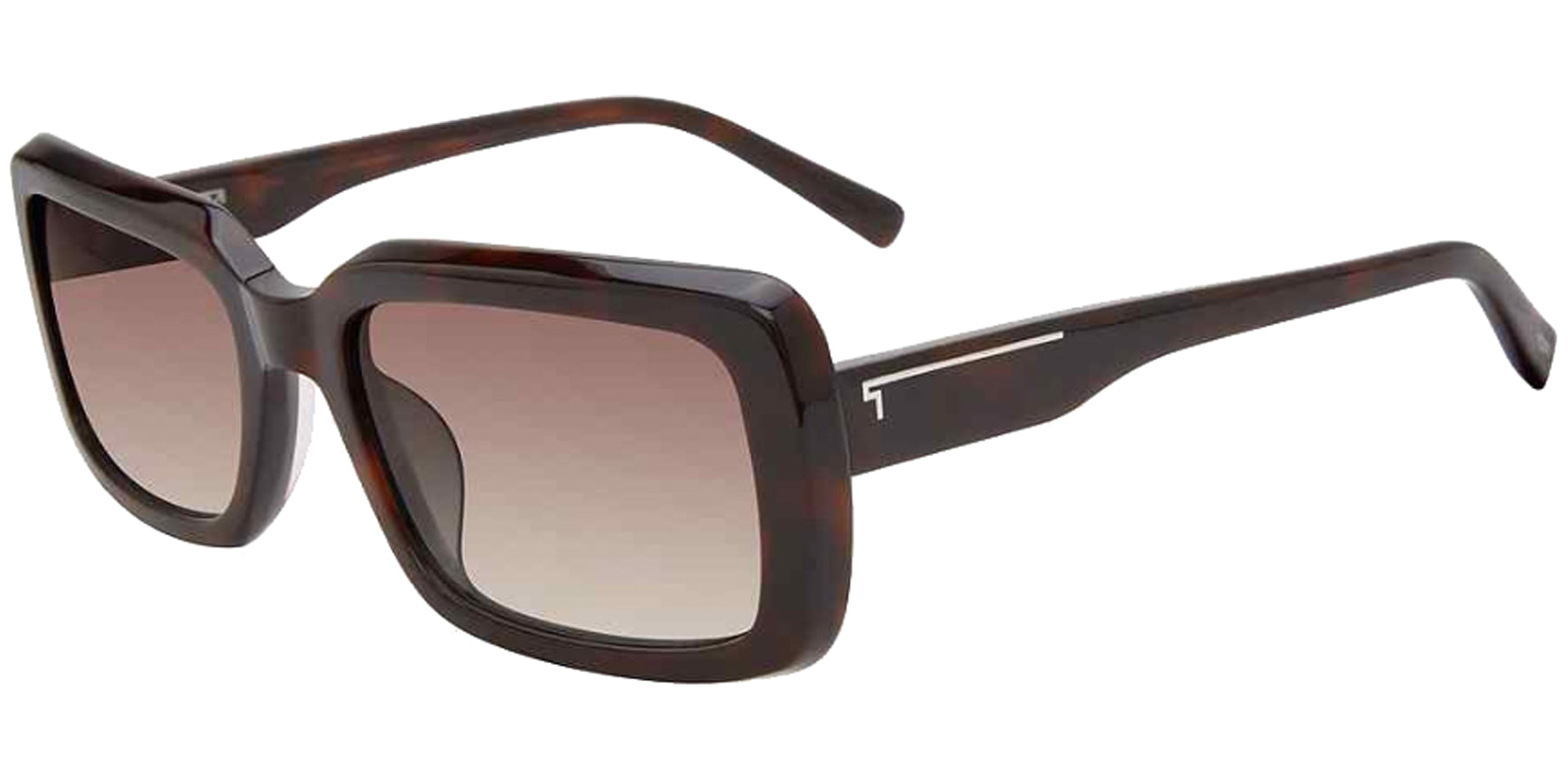 Tumi Chunky Havana Rectangle w/ Gradient Lens - Eyedictive